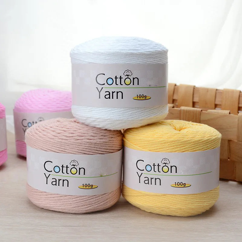 16 Strand Medium Coarse Children's Pure Cotton Yarn Hand WovenBaby Thread